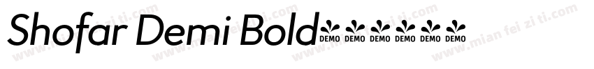 Shofar Demi Bold字体转换